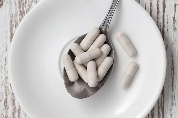 Glutathion supplement antioxidant stilleven — Stockfoto