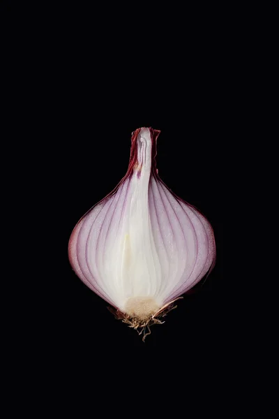 Shallots still life black background — Stock Photo, Image