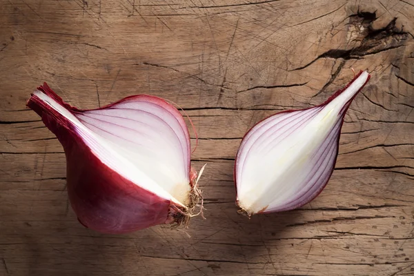 Shallots still life wood background — Stock Photo, Image