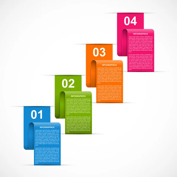 Abstracte infographics sjabloon voor bedrijfspresentaties of brochure. — Stockvector