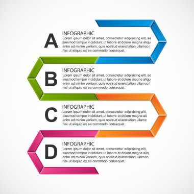 soyut altıgen infographics şablonu.