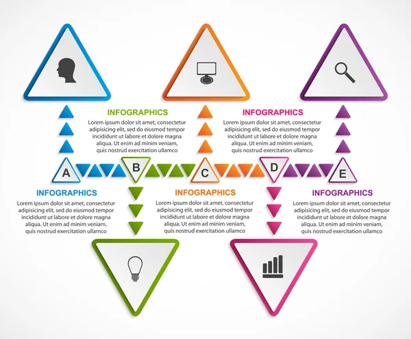 Abstrakte Optionen Infografik-Vorlage. Infografiken für Unternehmenspräsentationen oder Informationsbanner. — Stockvektor