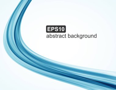 Vektör soyut mavi dalga arkaplanı