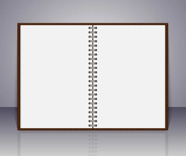 Vector Notebook. Realistic spiral notepad. — Stock Vector