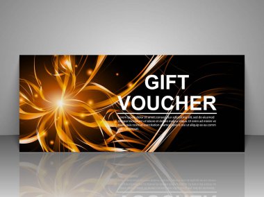 Hediye çeki şablonu.