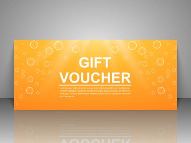 Hediye çeki şablonu.