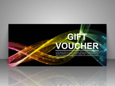 Hediye çeki şablonu.