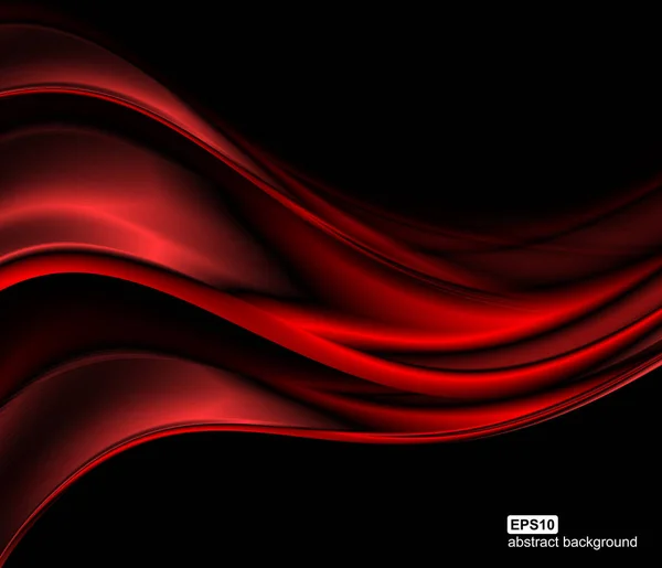 Vector abstracto ondas rojas fondo . — Archivo Imágenes Vectoriales