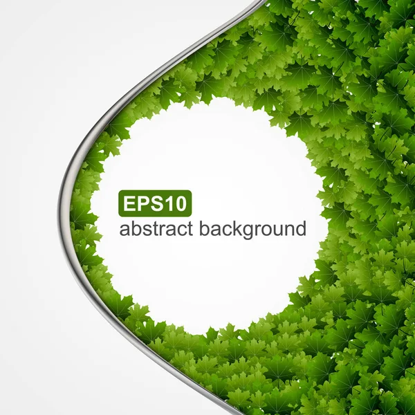 yeşil yaprakları ile vektör arka plan