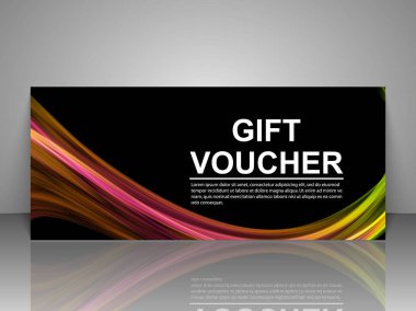 Hediye çeki şablonu.