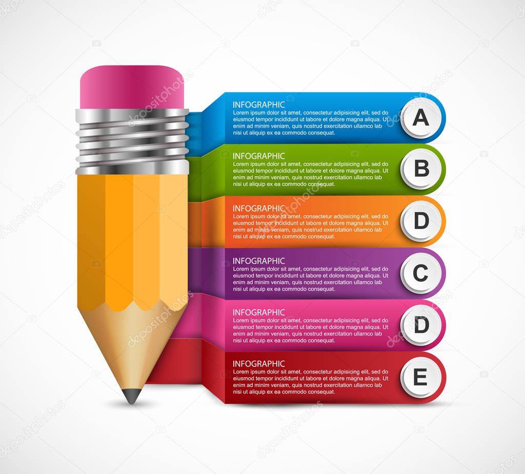 Infographics for business presentations or information banner.