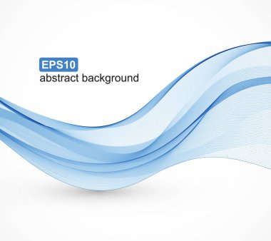 Vektör soyut mavi dalga arkaplanı.
