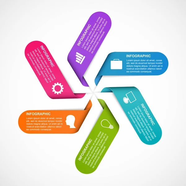 Abstract opties infographics sjabloon. Infographics voor zakelijke presentaties of informatiebanner. — Stockvector