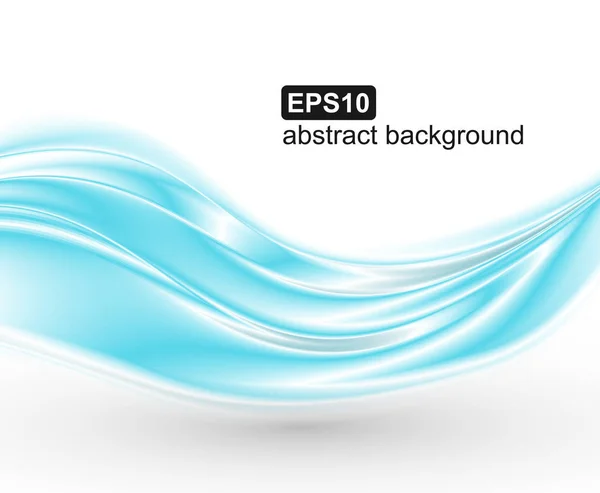 Vector abstracto azul ondas fondo. — Vector de stock