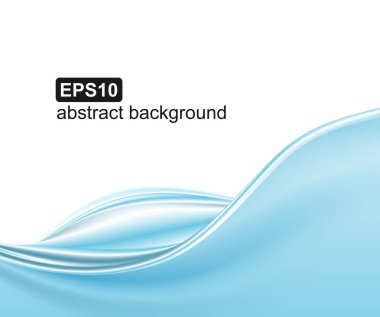 Vektör soyut mavi dalga arkaplanı.