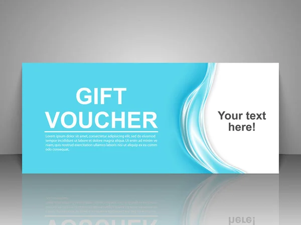 Gift voucher template. — Stock Vector