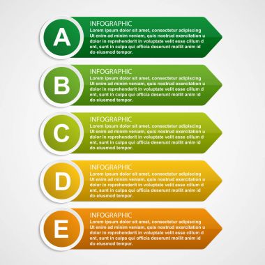 Soyut seçenekler bilgi grafikleri şablonu. İş sunumları veya bilgi afişi için bilgi grafikleri.