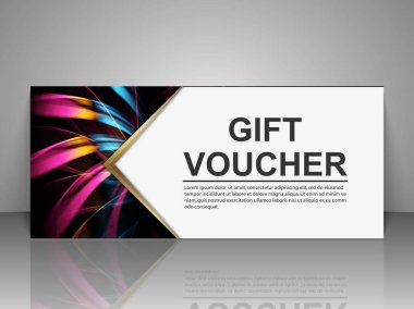 Hediye çeki şablonu.