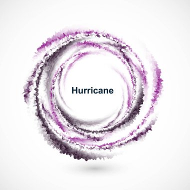 İzole gerçekçi kasırga, kasırga, fırtına. Vektör çizim.