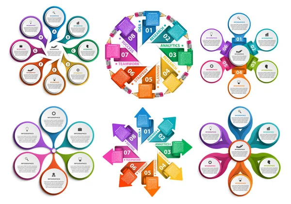 Koleksiyon bilgi grafikleri. Tasarım elemanları. İş sunumları veya bilgi afişi için bilgi grafikleri.