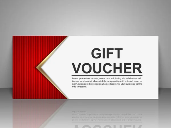 Gift voucher template. — Stock Vector