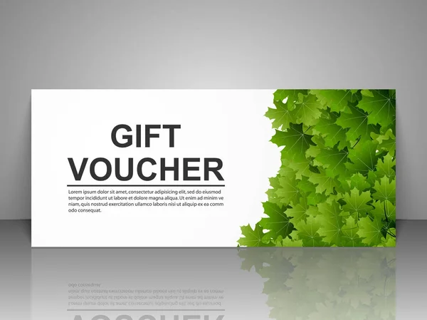 Gift voucher template. — Stock Vector