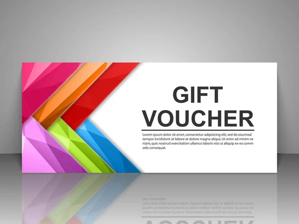 Gift voucher template. — Stock Vector