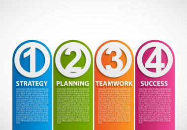 Soyut seçenekler bilgi grafikleri şablonu. İş sunumları veya bilgi afişi için bilgi grafikleri.