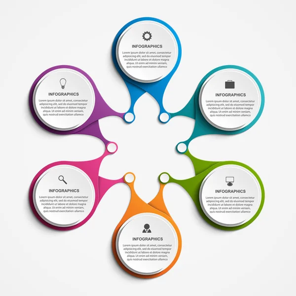 Abstract opties infographics sjabloon. Infographics voor zakelijke presentaties of informatiebanner. — Stockvector