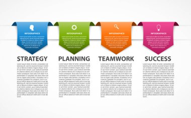 İş sunumları veya bilgi pankartları için bilgi şablonu.