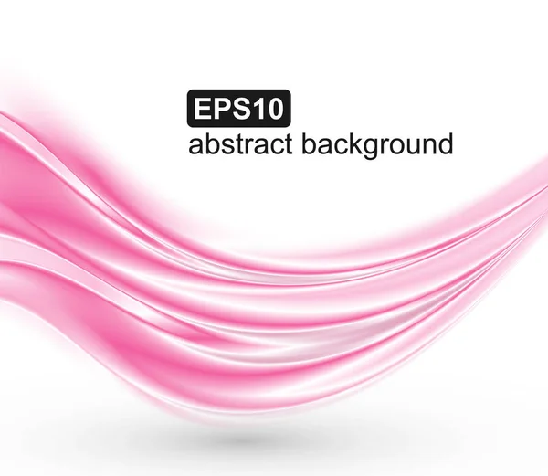 Vector abstracto ondas rosadas fondo . — Vector de stock