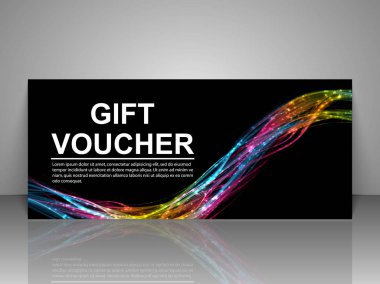 Hediye çeki şablonu.