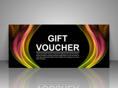 Hediye çeki şablonu.