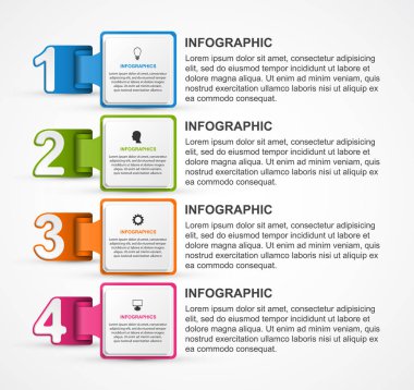 Bilgi grafikleri şablonu. İş sunumları veya bilgi afişi için bilgi grafikleri.