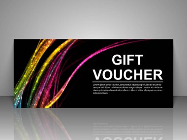 Hediye çeki şablonu.