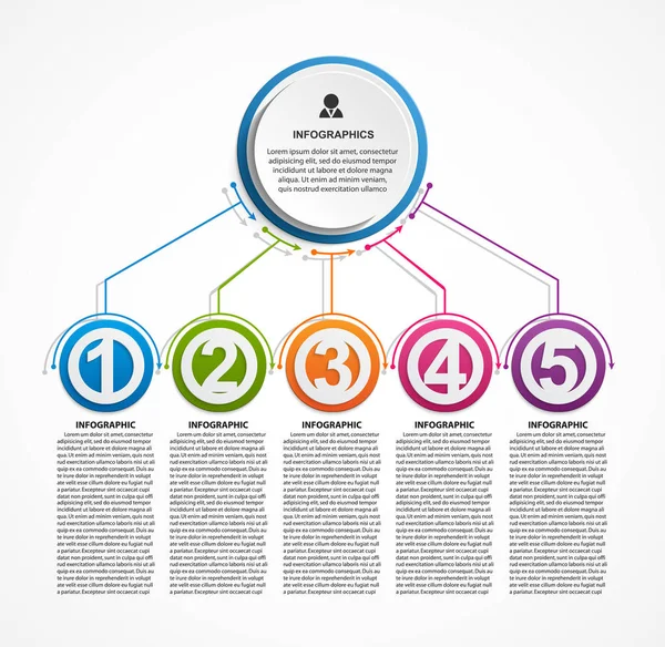 Infographic design organization chart template για επιχειρηματικές παρουσιάσεις, information banner, χρονοδιάγραμμα ή web design. — Διανυσματικό Αρχείο