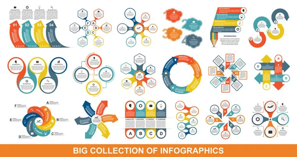 Lapos infographics. Design elemek. Infographics az üzleti prezentációk, vagy információt banner. — Stock Vector