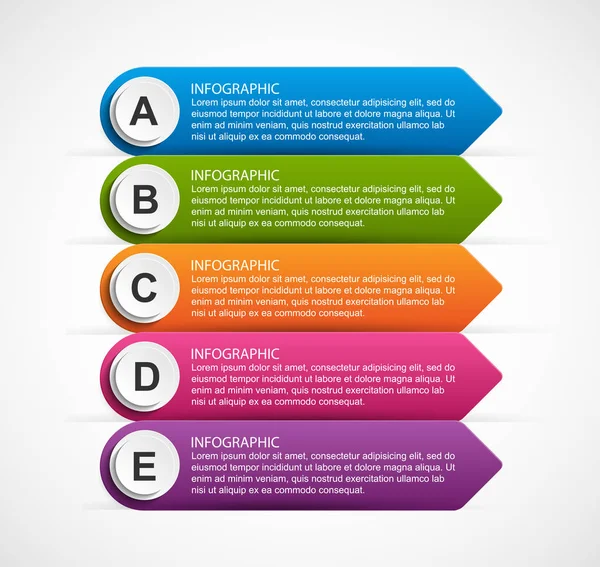 Plantilla de infografías de opciones abstractas. Infografías para presentaciones de negocios o banner informativo. — Vector de stock