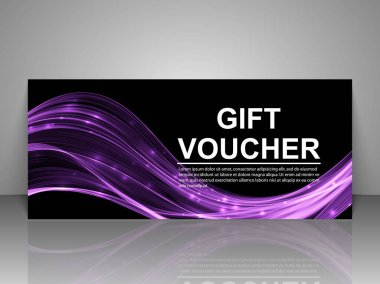 Hediye çeki şablonu.