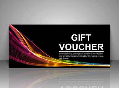 Hediye çeki şablonu.