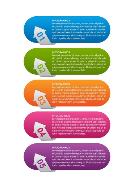 Plantilla de infografías para presentaciones comerciales o banner de información . — Archivo Imágenes Vectoriales