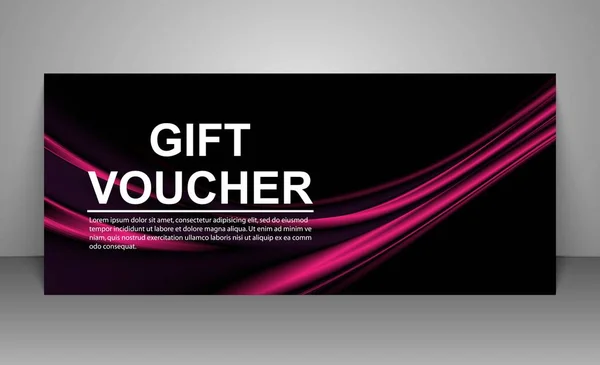 Gift voucher template. — Stock Vector