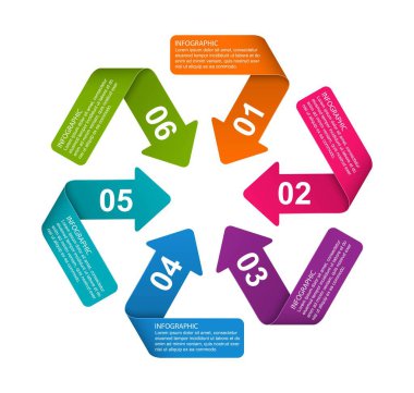 İş seçenekleri bilgisel, zaman çizelgesi, iş sunumları için tasarım şablonu veya bilgi pankartı.