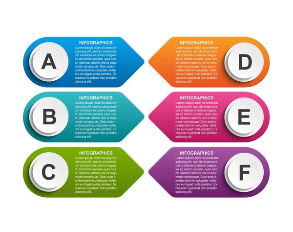 Infografía Opciones Negocio Cronología Plantilla Diseño Para Presentaciones Negocios Banner — Vector de stock