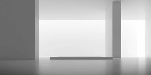 Анотація Бетонного Простору Сонячним Світлом Відлила Тінь Стіну Геометрична Структура — стокове фото