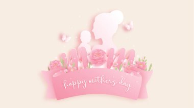 Anneler Günün kutlu olsun. Vektör illüstrasyonu.