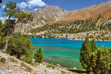 Alaudin, Yeşil Göl. urquoise, canlı su. Fann, Pamir Alay, Tacikistan