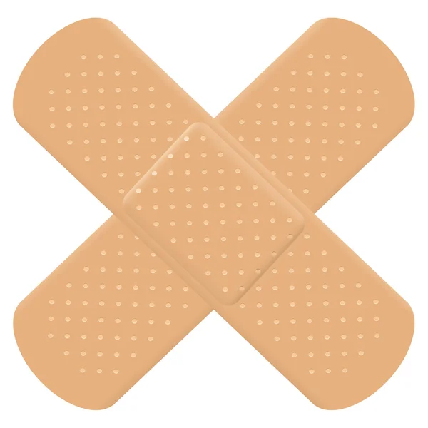 Adhesive Bandage Cross — Stockový vektor