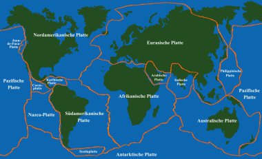world map fault lines