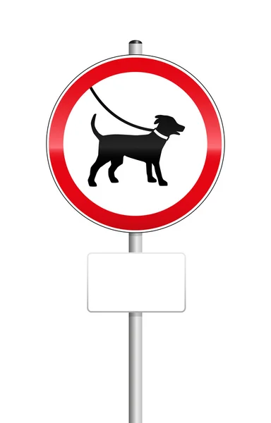 Psi na vodítku znamení — Stockový vektor